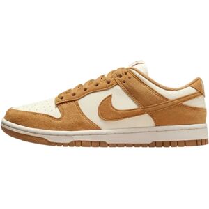 Nike Dunk Low Hvid og Brun - Læder, Komfortable Sneakers Nike Dunk Low Hvid og Brun - Læder, Komfortable Sneakers