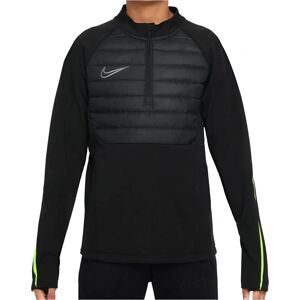 Nike Therma FIT Academy Big Kids Soccer Drill Top - Zwart/Volt - XL Nike Therma FIT Academy Big Kids Soccer Drill Top - Zwart/Volt - XL