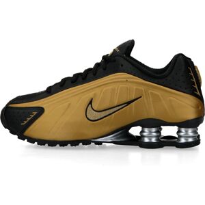 Nike Shox R4 Black Gold Womens Fashion Trainers Nike Shox R4 Black Gold Womens Fashion Trainers