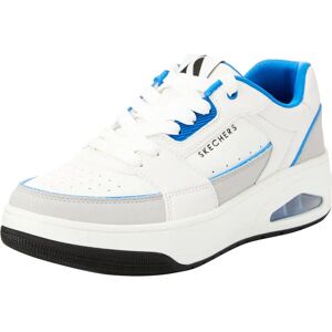 Skechers Herr Uno Court Low-Post Läder Sneakers - Vit/Blå - Träningsskor Skechers Herr Uno Court Low-Post Läder Sneakers - Vit/Blå - Träningsskor
