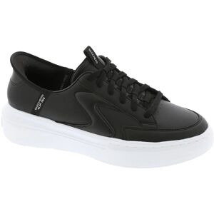 Skechers Womens Cordova Classic Slip-Ins Memory Foam Trainers - Black/White - Shoes Skechers Womens Cordova Classic Slip-Ins Memory Foam Trainers - Black/White - Shoes