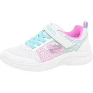 Skechers Girl's Microspec Sweet Swirl Trainers - White Multi - Kids Skechers Girl's Microspec Sweet Swirl Trainers - White Multi - Kids