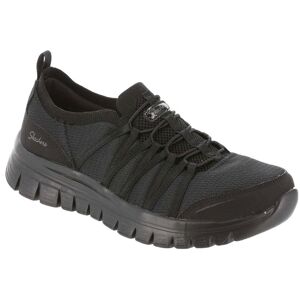 Baskets Slip-On Noires Skechers - Sportives - Publicité Baskets Slip-On Noires Skechers - Sportives - Publicité