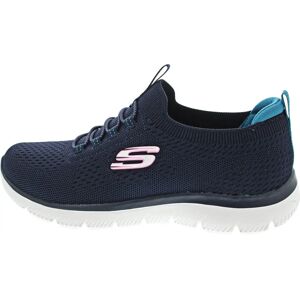 Skechers Summits Navy Slip-On Sneaker - Freizeit Schuhe Skechers Summits Navy Slip-On Sneaker - Freizeit Schuhe