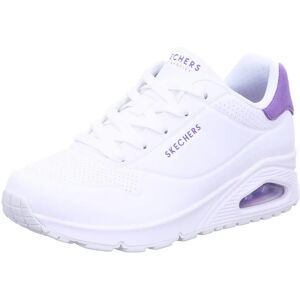 Baskets Skechers Uno Pop Back à Mémoire de Forme - Blanc/Violet - Femme - Publicité Baskets Skechers Uno Pop Back à Mémoire de Forme - Blanc/Violet - Femme - Publicité