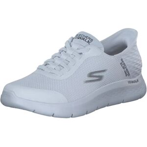 Skechers hvite slip-in fritidssko - Lettvektskomfort for menn Skechers hvite slip-in fritidssko - Lettvektskomfort for menn