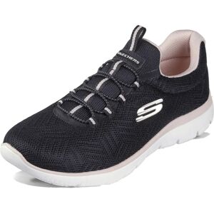 Skechers Summits Vegan Trainers - Black Pink - Size 4 Skechers Summits Vegan Trainers - Black Pink - Size 4