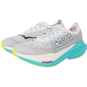 HOKA Women's Mach X 2 Frost/Electric Aqua Road Running Shoes HOKA Women's Mach X 2 Frost/Electric Aqua Road Running Shoes