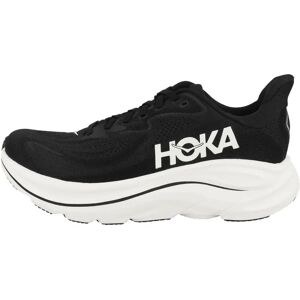 Hoka Women's Clifton 10 Road Running Shoes - Black/White, Size 6.5 W Hoka Women's Clifton 10 Road Running Shoes - Black/White, Size 6.5 W