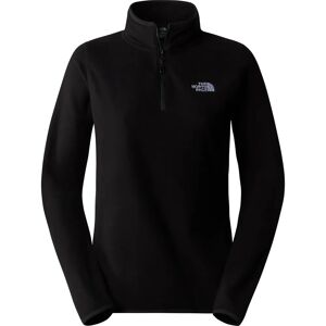 The North Face Womens 100 Glacier 1/4 Zip Fleece - Black The North Face Womens 100 Glacier 1/4 Zip Fleece - Black