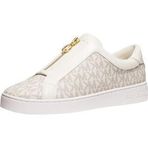 Michael Kors Keaton Zip SlipOn - Synthétique Crème - Talon Plat - Baskets - Publicité Michael Kors Keaton Zip SlipOn - Synthétique Crème - Talon Plat - Baskets - Publicité
