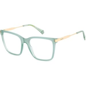 Polaroid PLD D528 Unisex Green Square Eyeglasses - Eyewear Polaroid PLD D528 Unisex Green Square Eyeglasses - Eyewear