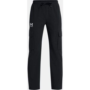 Under Armour Youths Icon Woven Cargo Pants - Black - Regular Fit Under Armour Youths Icon Woven Cargo Pants - Black - Regular Fit