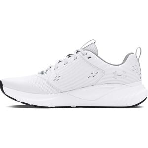 Chaussures de entraînement Under Armour Charged Commit 4 - Hommes Blanc / Gris / Vert - Publicité Chaussures de entraînement Under Armour Charged Commit 4 - Hommes Blanc / Gris / Vert - Publicité