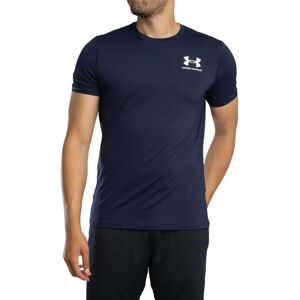 Under Armour Heatgear Fitted SS Tee Midnight Navy/ White - T-shirt Under Armour Heatgear Fitted SS Tee Midnight Navy/ White - T-shirt