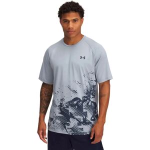 Under Armour Tech Fade Short Sleeve for Men - Harbor Blue / Downpour Gray - T-shirt Under Armour Tech Fade Short Sleeve for Men - Harbor Blue / Downpour Gray - T-shirt