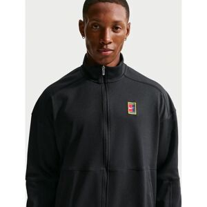 Nike Heritage - Miesten vetoketjullinen tennispaita - Musta Nike Heritage - Miesten vetoketjullinen tennispaita - Musta