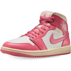 Jordan Air 1 Mid - Læder, Perforeringer, Retro Stil - Sneakers Jordan Air 1 Mid - Læder, Perforeringer, Retro Stil - Sneakers