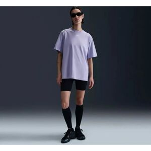 Nike Lila Biologisch Katoen Loszittend T-Shirt - T-Shirt Nike Lila Biologisch Katoen Loszittend T-Shirt - T-Shirt