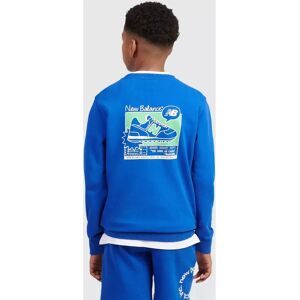New Balance Royal Kids' Cotton Graphic Sweatshirt - Sweater New Balance Royal Kids' Cotton Graphic Sweatshirt - Sweater