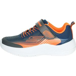 Skechers Boys' Microspec Advance Navy/Orange Lightweight Sneakers - Size 12 Skechers Boys' Microspec Advance Navy/Orange Lightweight Sneakers - Size 12