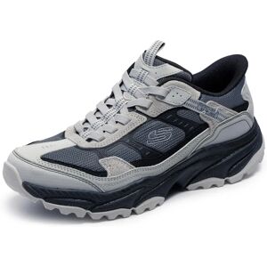 Skechers Vigor AT Grey/Black Hiking Shoes - Men Skechers Vigor AT Grey/Black Hiking Shoes - Men