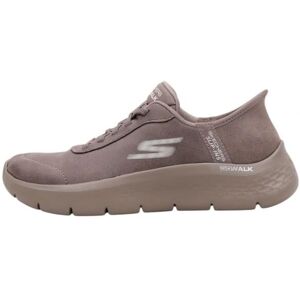 Skechers Brown Vegan Leather Slip-ins - Slippers - Casual Skechers Brown Vegan Leather Slip-ins - Slippers - Casual