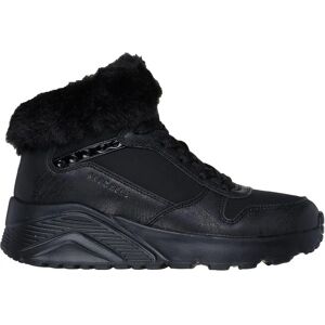 SKECHERS Uno Lite - Comfurt Collar Black Casual Winter High Top Sneaker SKECHERS Uno Lite - Comfurt Collar Black Casual Winter High Top Sneaker