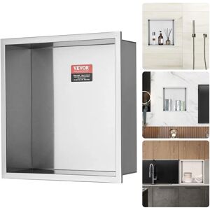 Vevor Duschnische 33x33cm Edelstahl Wasserdicht Eingebaut Wandregal - Duschzubehör Vevor Duschnische 33x33cm Edelstahl Wasserdicht Eingebaut Wandregal - Duschzubehör