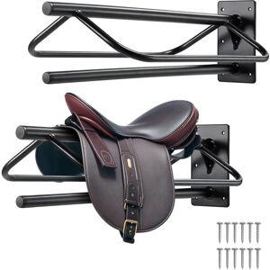 Vevor Saddle Rack - 23.8x12.6x10.2 in - Steel Wall Mount - Heavy-Duty Vevor Saddle Rack - 23.8x12.6x10.2 in - Steel Wall Mount - Heavy-Duty