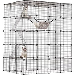 Vevor Large 4-tier Cat Cage - Metal Wire Enclosure Vevor Large 4-tier Cat Cage - Metal Wire Enclosure