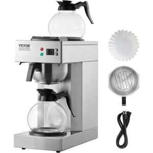 Cafetière à Détartrer Commerciale VEVOR - 12 Tasses, 2 Carafes en Verre, 2 Réchauffeurs - Publicité Cafetière à Détartrer Commerciale VEVOR - 12 Tasses, 2 Carafes en Verre, 2 Réchauffeurs - Publicité
