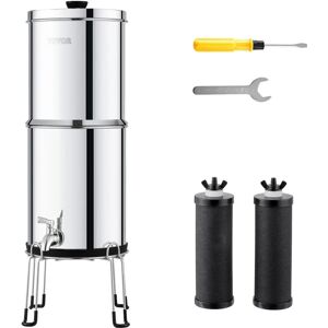 Vevor Stainless Steel Gravity Water Filter - 2.25G - Reduce Lead & Chlorine Vevor Stainless Steel Gravity Water Filter - 2.25G - Reduce Lead & Chlorine