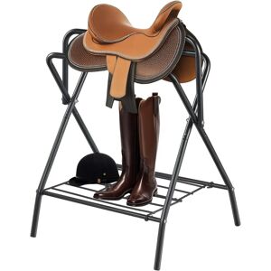 Vevor Saddle Rack - Black - Supports up to 132 lb, Foldable, Heavy Duty Steel Vevor Saddle Rack - Black - Supports up to 132 lb, Foldable, Heavy Duty Steel