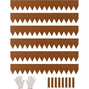 Succebuy Rust-Resistant Steel Landscape Edging - 6 Pack Succebuy Rust-Resistant Steel Landscape Edging - 6 Pack