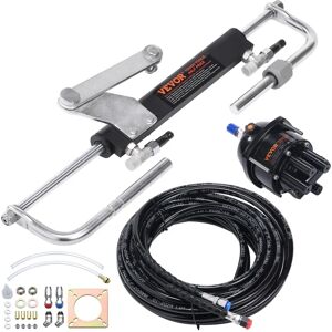 Vevor Hydraulic Outboard Steering Kit - Marine Boat System for 90HP - Single Engine Vevor Hydraulic Outboard Steering Kit - Marine Boat System for 90HP - Single Engine