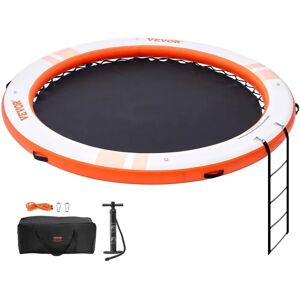 Vevor Inflatable Floating Dock with 5ft Mesh Pool - Water Activities Vevor Inflatable Floating Dock with 5ft Mesh Pool - Water Activities