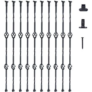 Vevor Metal Balustrades for Staircase - 44'' Galvanized Steel, 1/2 Inch Vevor Metal Balustrades for Staircase - 44'' Galvanized Steel, 1/2 Inch