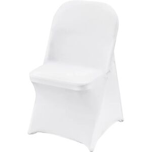 Vevor - White 100pcs Stretch Spandex Folding Chair Covers - Wedding Party Vevor - White 100pcs Stretch Spandex Folding Chair Covers - Wedding Party