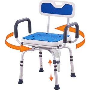 VEVOR Shower Chair - Adjustable Height, 360° Rotating Seat, Heavy Duty VEVOR Shower Chair - Adjustable Height, 360° Rotating Seat, Heavy Duty