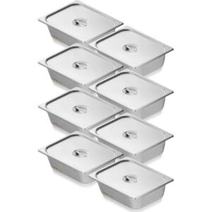 VEVOR Poêles d'Hôtel en Acier Inoxydable 8 pièces - Taille 1/2 - Publicité VEVOR Poêles d'Hôtel en Acier Inoxydable 8 pièces - Taille 1/2 - Publicité