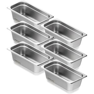 Vevor 6 Pack Hotel Pans - 1/3 Size Anti-Jam Steam Pan - Commercial Food Storage Vevor 6 Pack Hotel Pans - 1/3 Size Anti-Jam Steam Pan - Commercial Food Storage