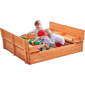 Vevor Natural Wood Sandbox - Supports 2 Kids - 52x47 inches Vevor Natural Wood Sandbox - Supports 2 Kids - 52x47 inches