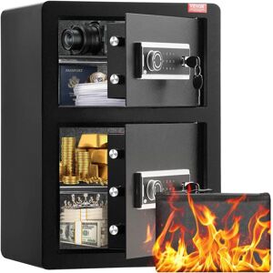 Vevor Caja de Seguridad - 3.5 pies cúbicos con doble puerta - Negro Vevor Caja de Seguridad - 3.5 pies cúbicos con doble puerta - Negro