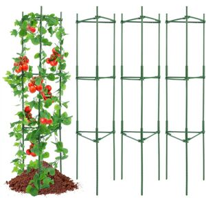 Vevor 4-Pack 63-inch Garden Tomato Cages Support Vevor 4-Pack 63-inch Garden Tomato Cages Support