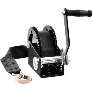 VEBOR Heavy Duty Hand Winch - 2000lbs - 23ft Polyester Strap VEBOR Heavy Duty Hand Winch - 2000lbs - 23ft Polyester Strap