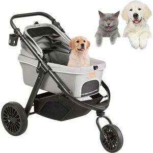 Vevor Pet Stroller - 75 lbs Capacity, Adjustable Handle, Large PU Wheels Vevor Pet Stroller - 75 lbs Capacity, Adjustable Handle, Large PU Wheels