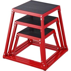 Vevor Red 12 18 24 Inch Plyo Box - Plyometric Jump Box Vevor Red 12 18 24 Inch Plyo Box - Plyometric Jump Box
