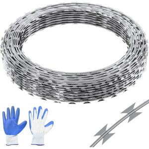 Vevor Fil de Clôture 30M 2 Rouleaux avec Gants - Fil de Clôture - Publicité Vevor Fil de Clôture 30M 2 Rouleaux avec Gants - Fil de Clôture - Publicité