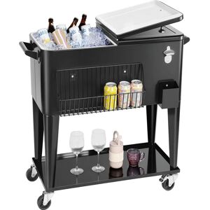 Succebuy Model DR120202 - Portable Cooler Cart for Drinks - Black Succebuy Model DR120202 - Portable Cooler Cart for Drinks - Black